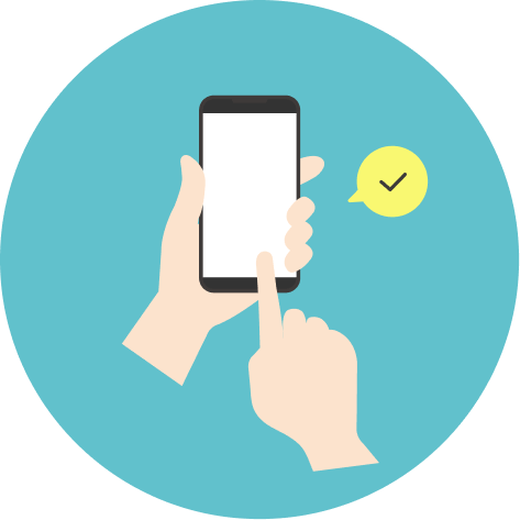 会員公式LINEにご案内をお送りします